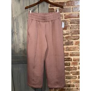 Old Navy Active Bounce FleeceHigh Rise Wide Leg Breathable Sz M Tall Mauve Brown
